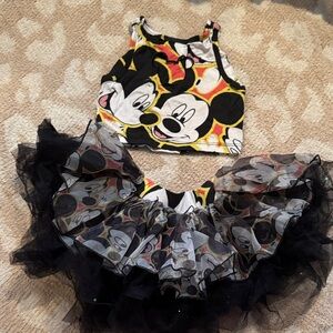 Kids Cartoon Character Dance Set - Black and White